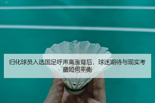 归化球员入选国足呼声高涨背后，球迷期待与现实考量如何平衡 - kaiyun